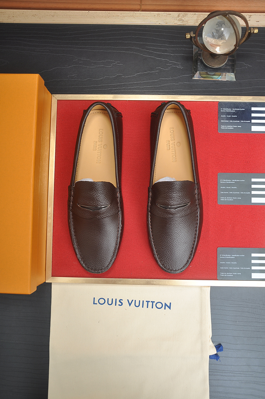 Louis Vuitton Brown Leather Penny Loafers for Men, Size 38-44 2 i1743097921204 3965 0 0
