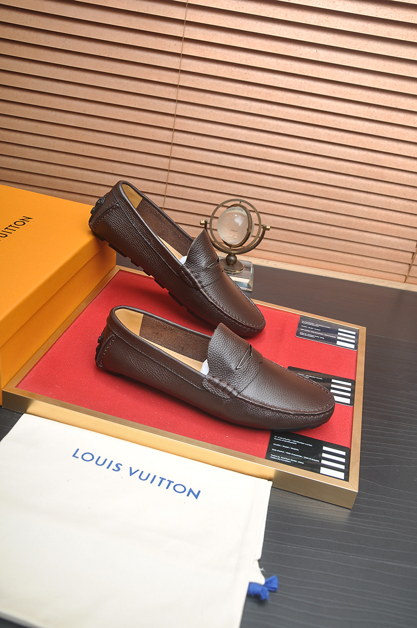 Louis Vuitton Brown Leather Penny Loafers for Men, Size 38-44 7 i1743097921207 3613 0 5