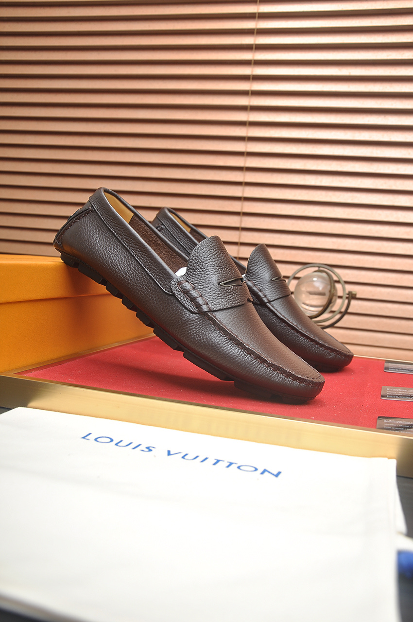 Louis Vuitton Brown Leather Penny Loafers for Men, Size 38-44 3 i1743097921664 2588 0 1
