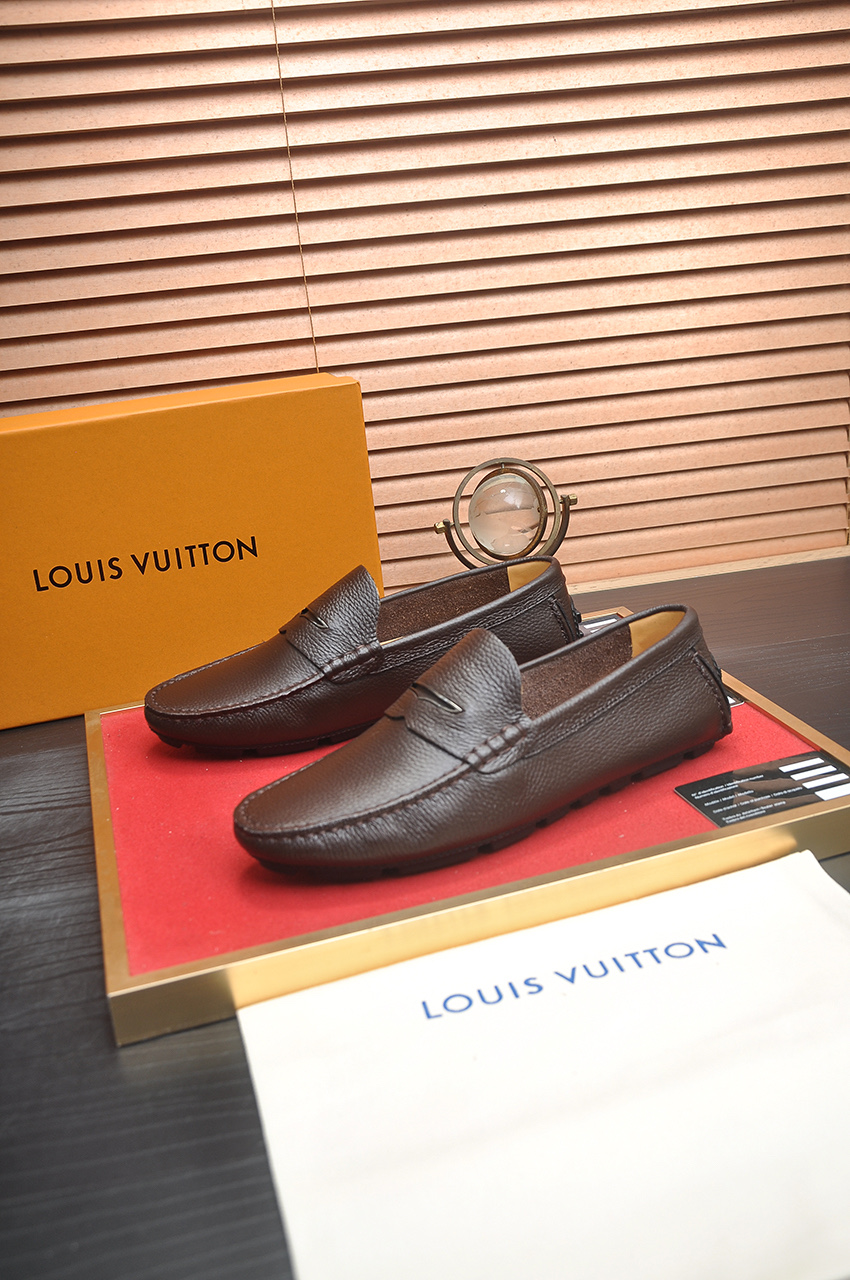 Louis Vuitton Brown Leather Penny Loafers for Men, Size 38-44 4 i1743097921682 3947 0 2
