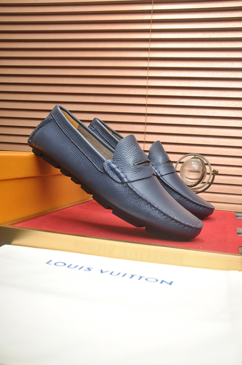 Louis Vuitton Men's Blue Leather Loafers with Water Stain Interior 3 i1743097932782 1870 0 1