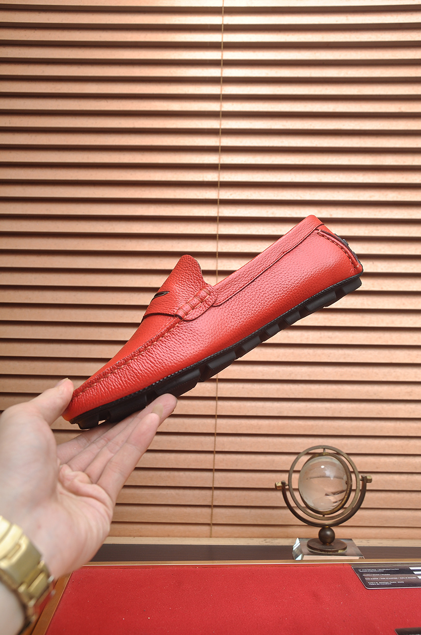 Louis Vuitton Red Leather Loafers - Comfortable & Stylish Slip-Ons 6 i1743097972350 8966 0 4