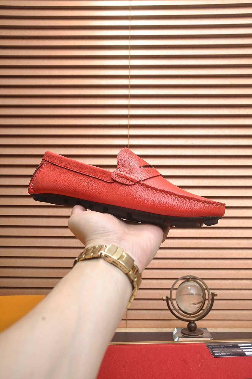 Louis Vuitton Red Leather Loafers - Comfortable & Stylish Slip-Ons 5 i1743097972904 9537 0 3