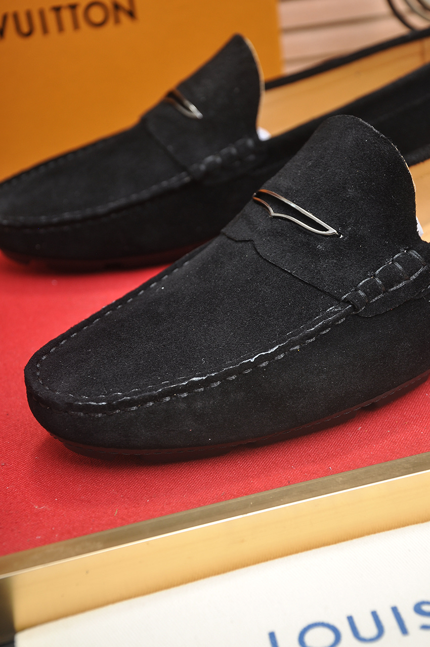 Louis Vuitton Men's Suede Leather Loafers, Black, Sizes 38-44 9 i1743097997624 105 0 7