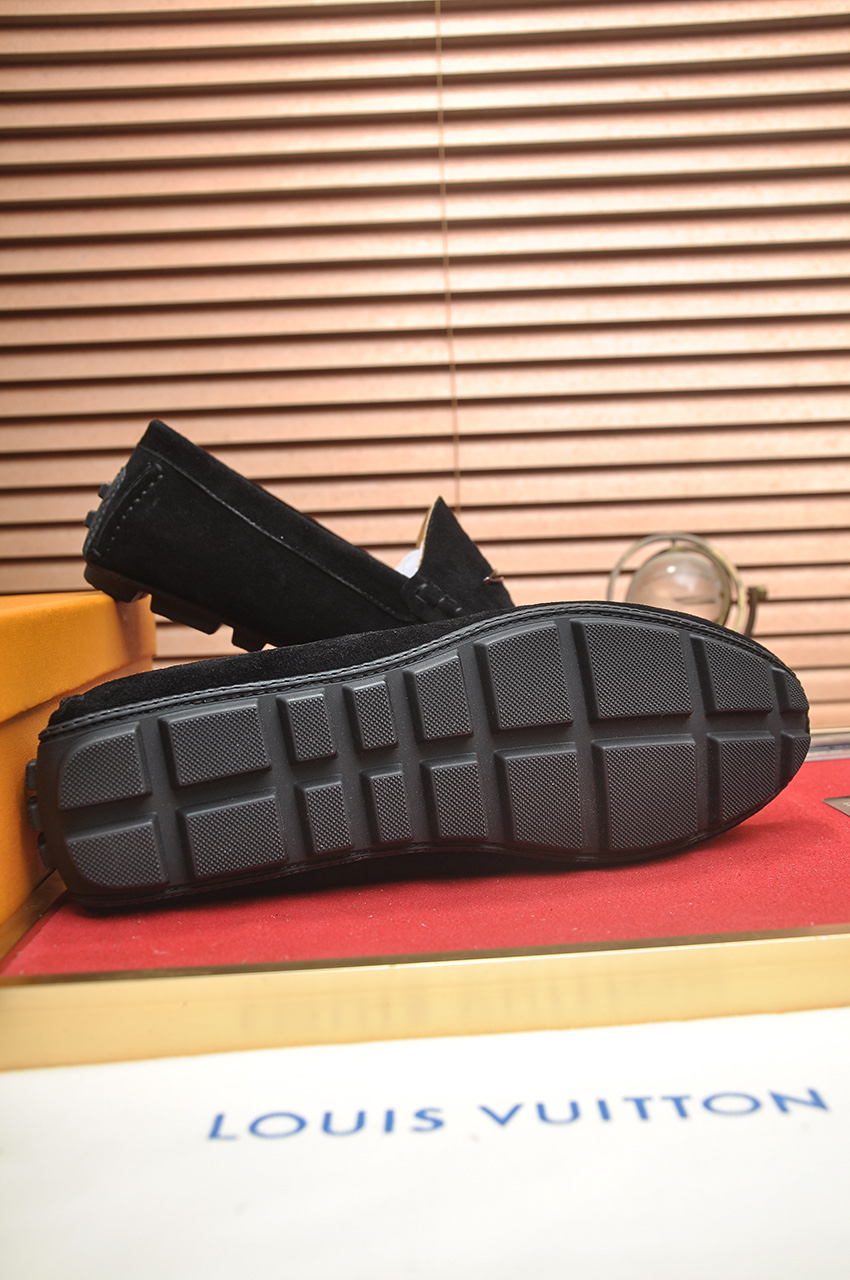Louis Vuitton Men's Suede Leather Loafers, Black, Sizes 38-44 8 i1743097998051 2779 0 6