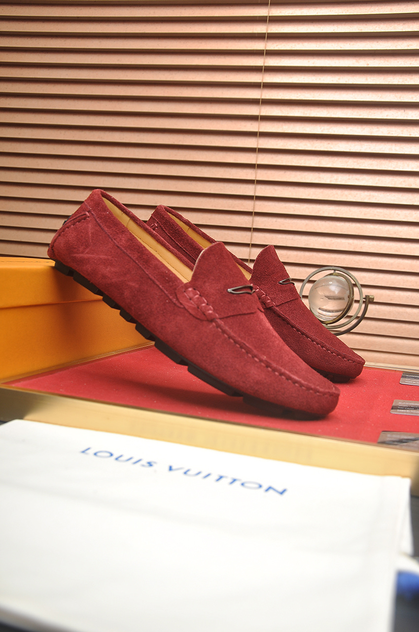 Louis Vuitton Suede Leather Penny Loafers, Bordeaux. Size 38-44 3 i1743098010754 3342 0 1