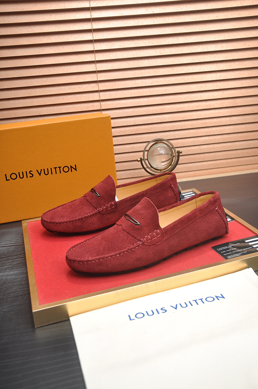 Louis Vuitton Suede Leather Penny Loafers, Bordeaux. Size 38-44 4 i1743098010760 7260 0 2