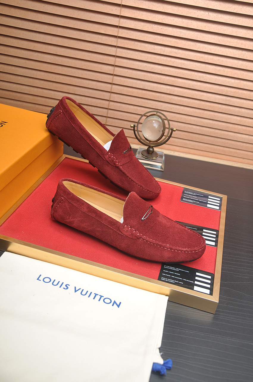 Louis Vuitton Suede Leather Penny Loafers, Bordeaux. Size 38-44 7 i1743098011282 1387 0 5