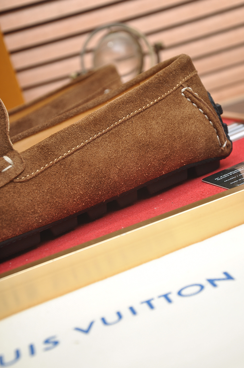 Louis Vuitton Men's Suede Leather Loafers - Comfortable and Stylish 10 i1743098023380 8695 0 8