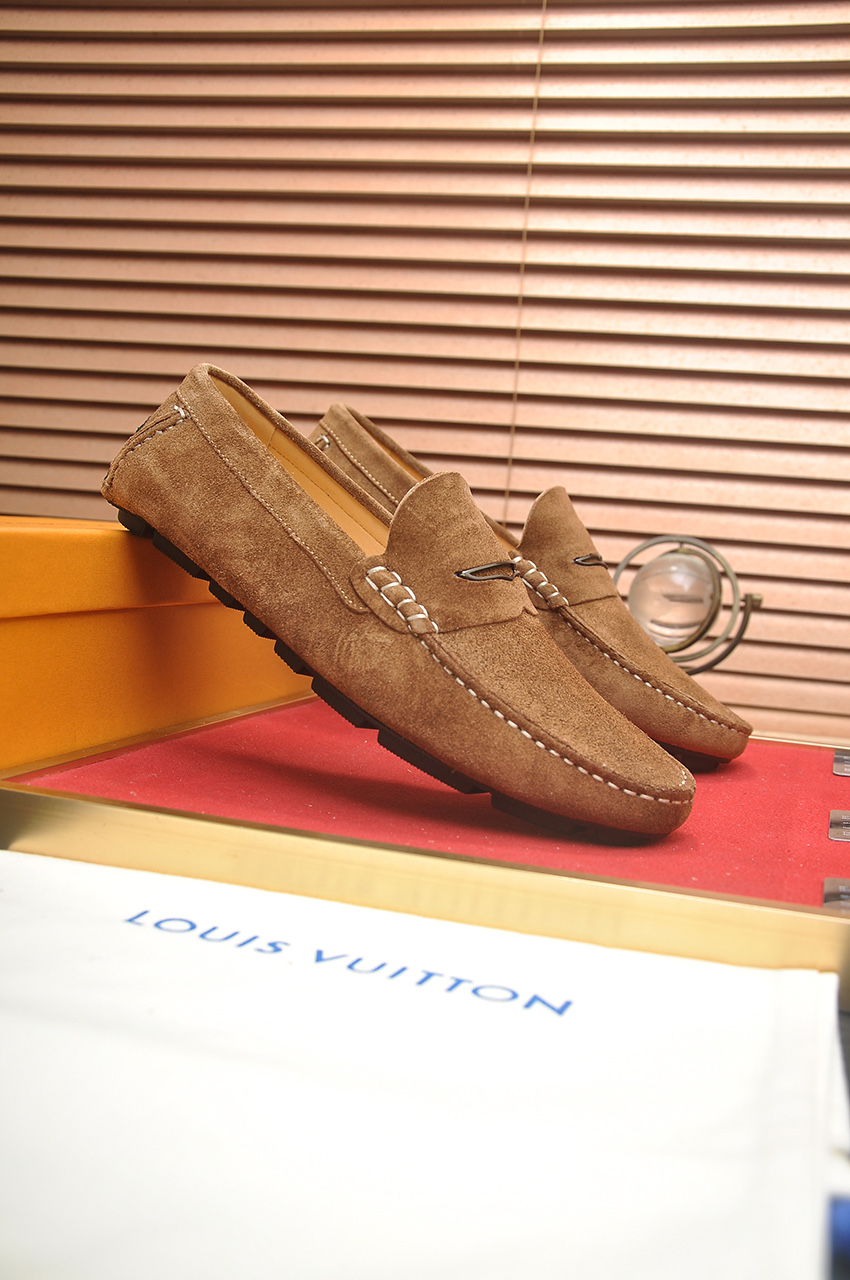 Louis Vuitton Men's Suede Leather Loafers - Comfortable and Stylish 3 i1743098023930 1127 0 1