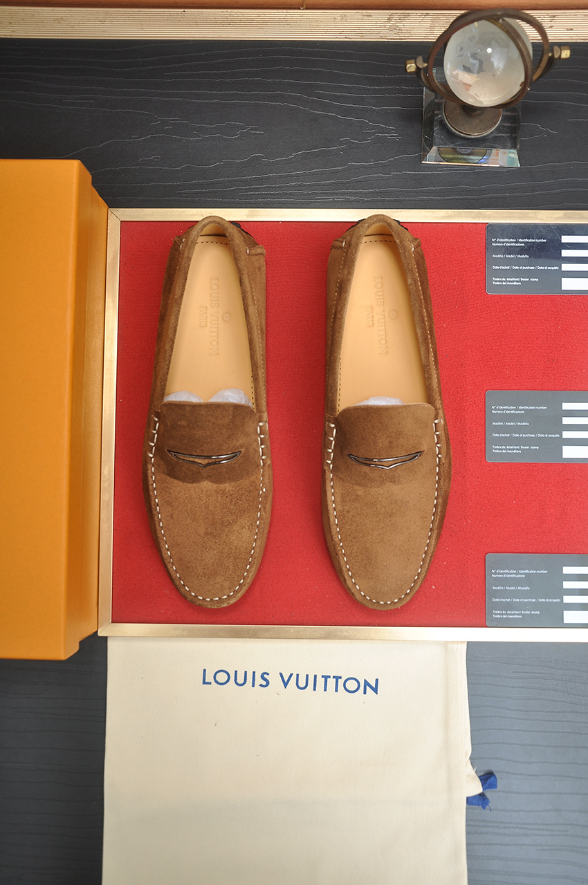 Louis Vuitton Men's Suede Leather Loafers - Comfortable and Stylish 1 Louis Vuitton Men's Suede Leather Loafers - Comfortable and Stylish