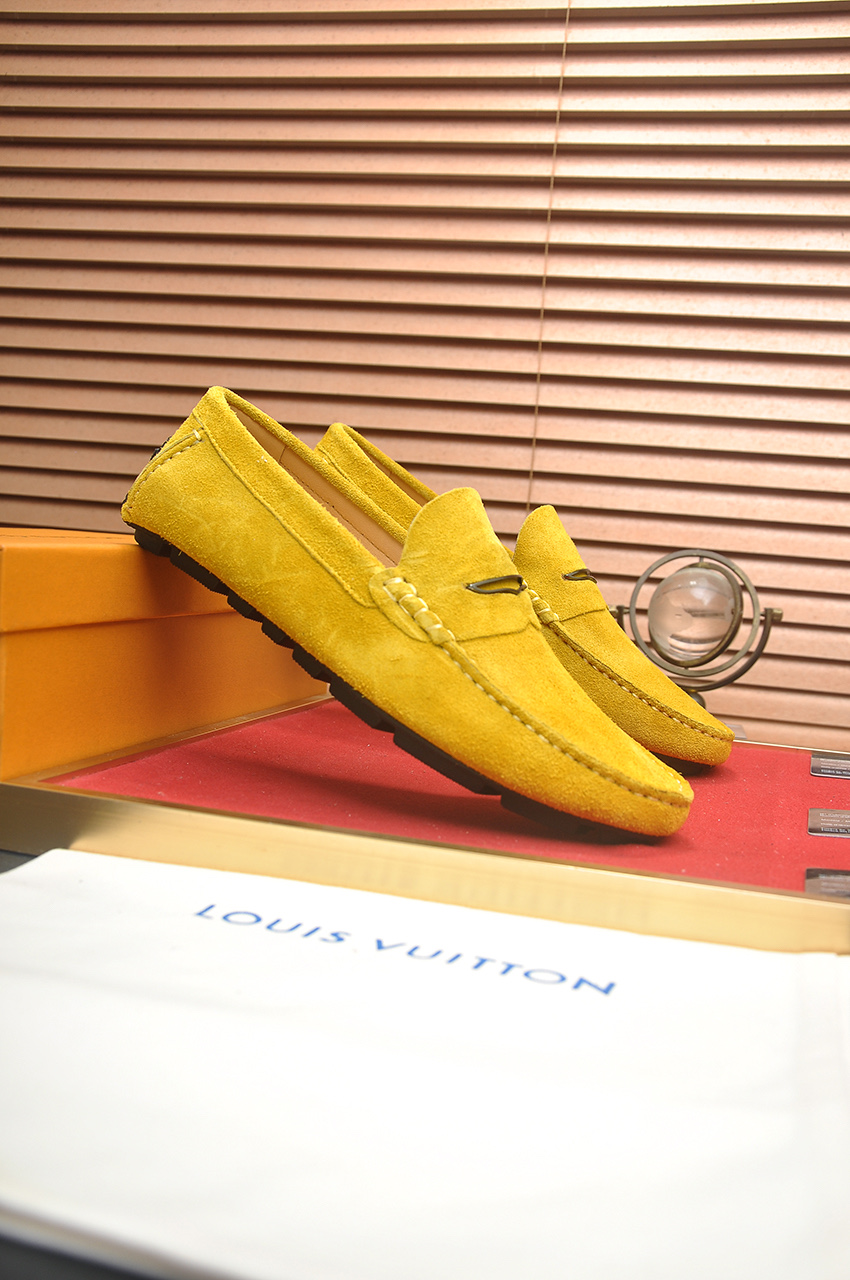 Louis Vuitton Yellow Suede Leather Loafers,Size 38-44, Comfort and Style 3 i1743098063293 4262 0 1