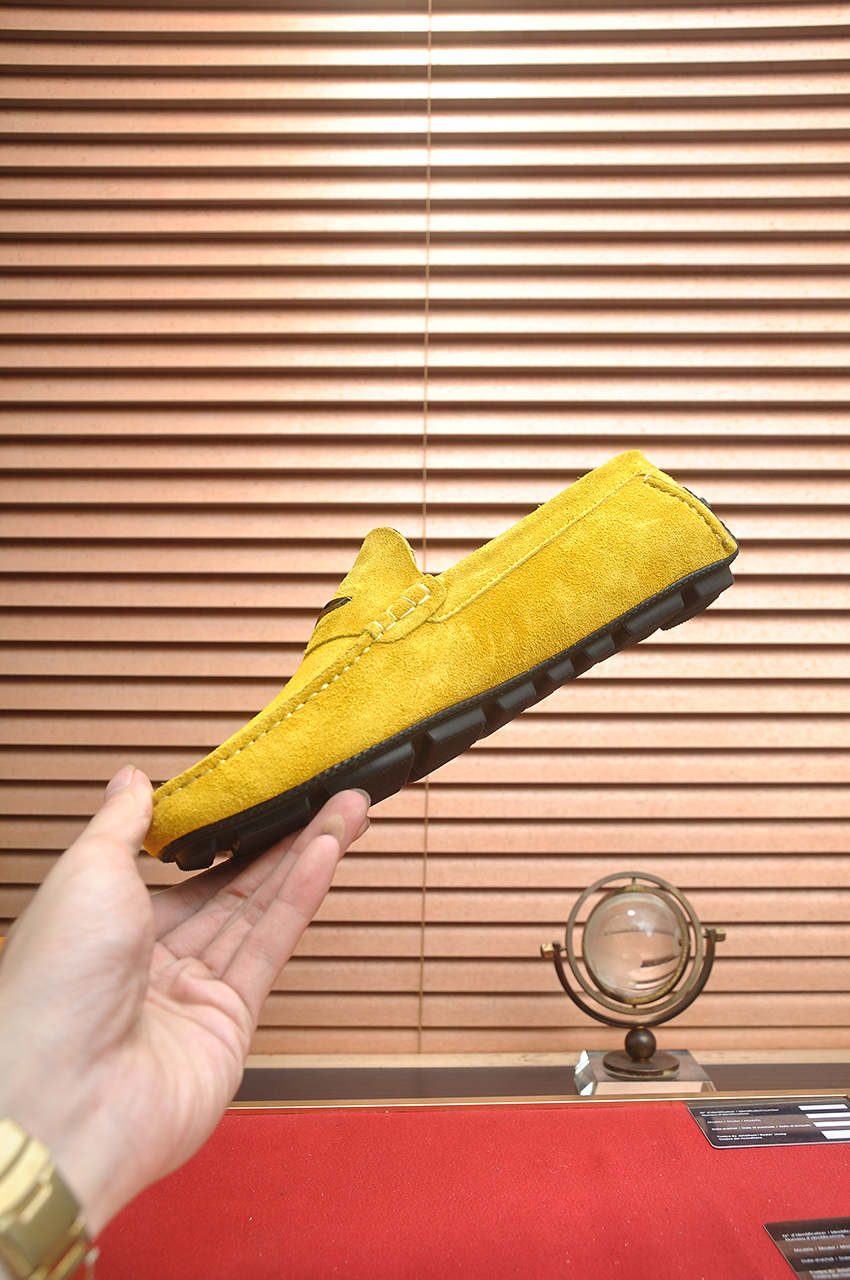 Louis Vuitton Yellow Suede Leather Loafers,Size 38-44, Comfort and Style 6 i1743098063332 703 0 4