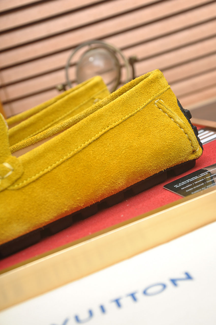 Louis Vuitton Yellow Suede Leather Loafers,Size 38-44, Comfort and Style 10 i1743098063723 434 0 8