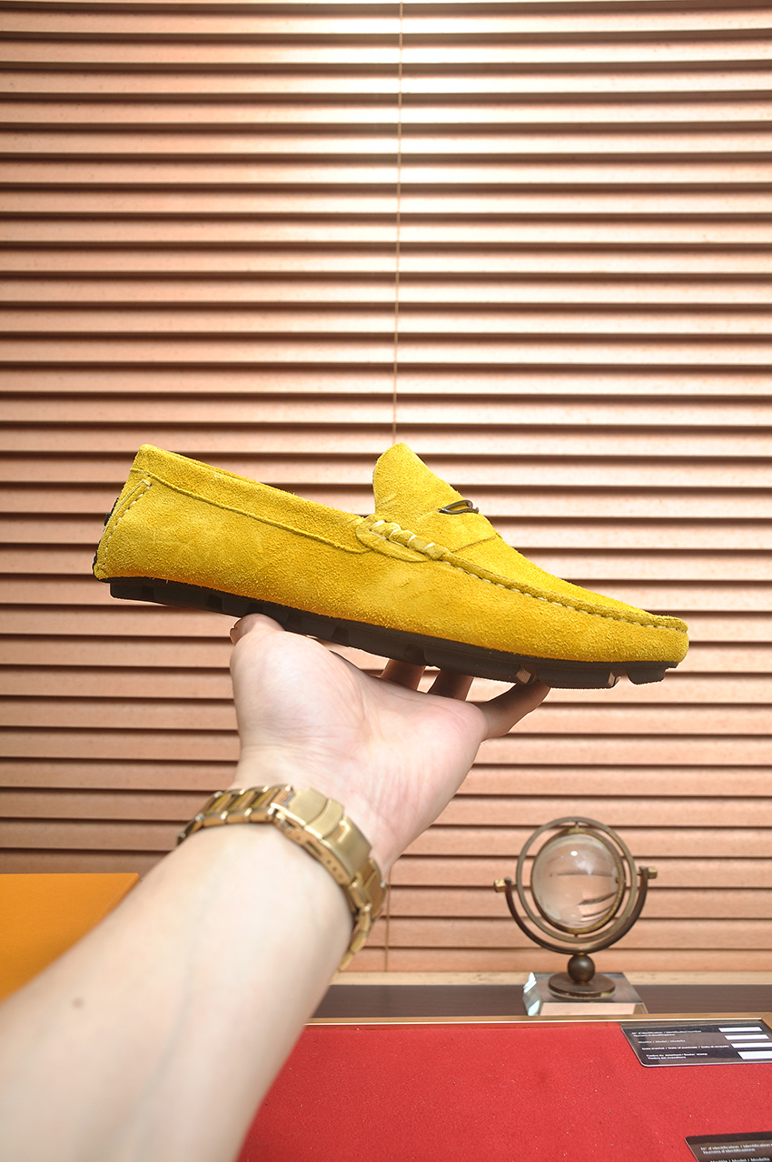 Louis Vuitton Yellow Suede Leather Loafers,Size 38-44, Comfort and Style 5 i1743098063749 7537 0 3