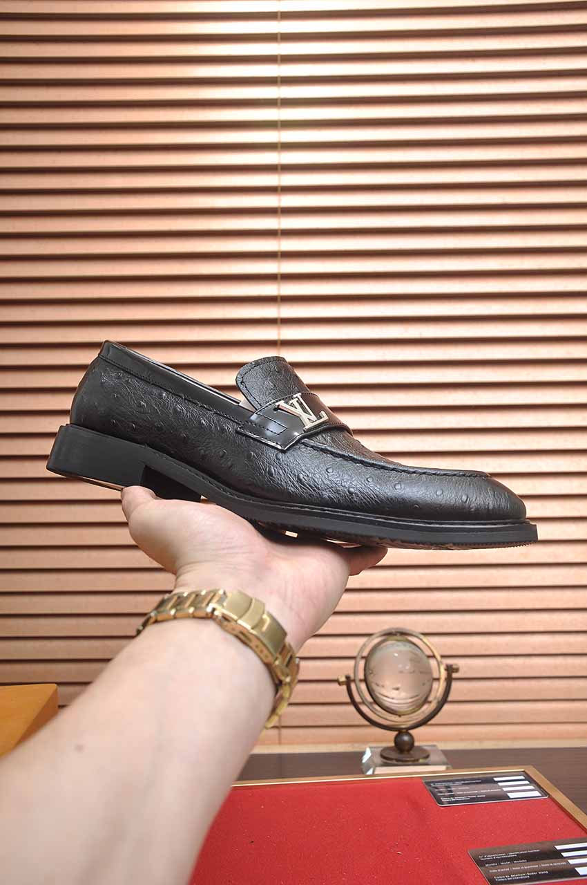 Louis Vuitton Leather Business Loafers, Italian Leather, Rubber Sole, Versatile 5 i1744571471013 4722 0 3