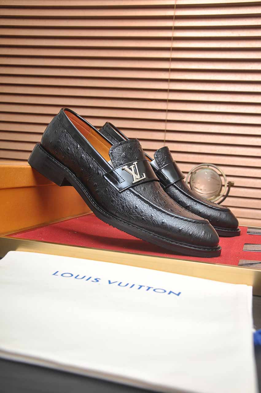 Louis Vuitton Leather Business Loafers, Italian Leather, Rubber Sole, Versatile 3 i1744571471013 7871 0 1