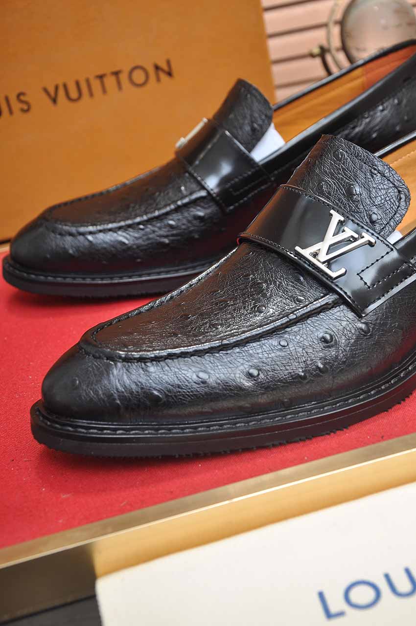 Louis Vuitton Leather Business Loafers, Italian Leather, Rubber Sole, Versatile 9 i1744571471577 141 0 7