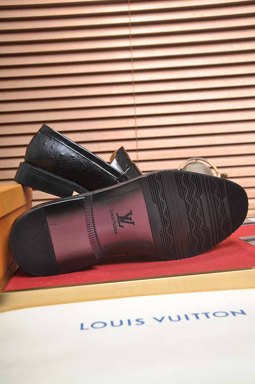 Louis Vuitton Leather Business Loafers, Italian Leather, Rubber Sole, Versatile 8 i1744571471577 8432 0 6