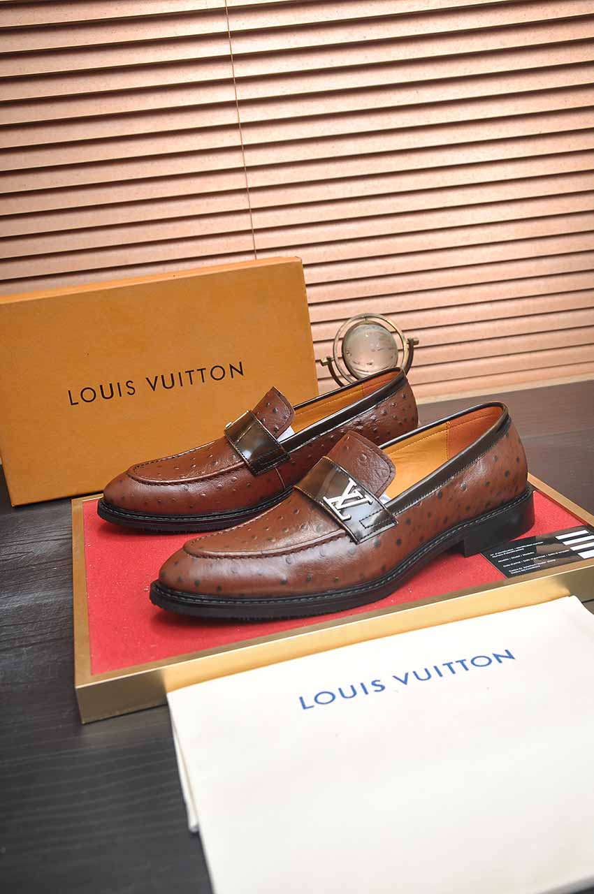 Louis Vuitton Leather Business Loafers, Italian Leather, Rubber Sole 4 i1744571483470 6473 0 2