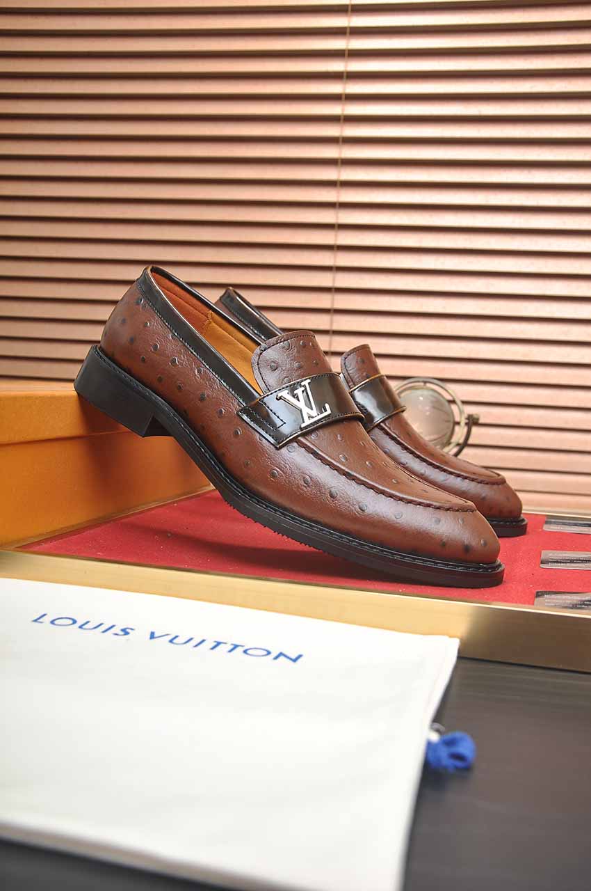 Louis Vuitton Leather Business Loafers, Italian Leather, Rubber Sole 3 i1744571483472 6174 0 1