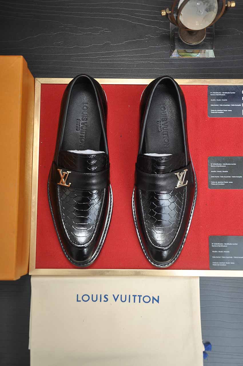 Louis Vuitton Leather Business Loafers, Italian Leather, Rubber Sole 2 i1744571511745 5459 0 0