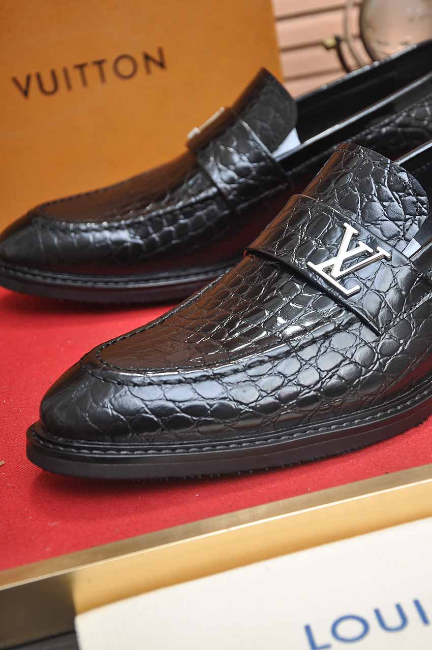 Louis Vuitton Leather Business Dress Shoes, Black, Size 38-45 9 i1744571525612 4776 0 7