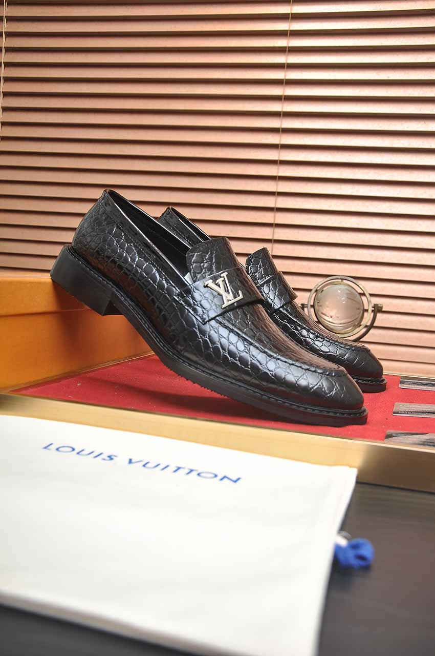 Louis Vuitton Leather Business Dress Shoes, Black, Size 38-45 3 i1744571525613 5008 0 1