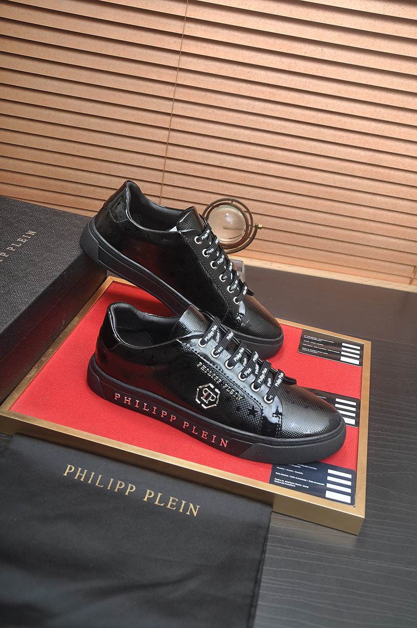 Philipp Plein Black Leather Trainers for Men, Stylish and Comfortable 7 i1744910185419 1577 0 5