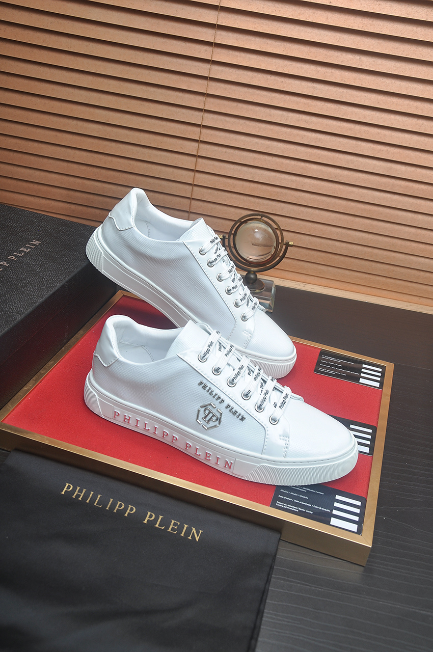 Philipp Plein White Leather Sneakers - Original Design, Fine Craftsmanship 7 i1744910200372 4813 0 9
