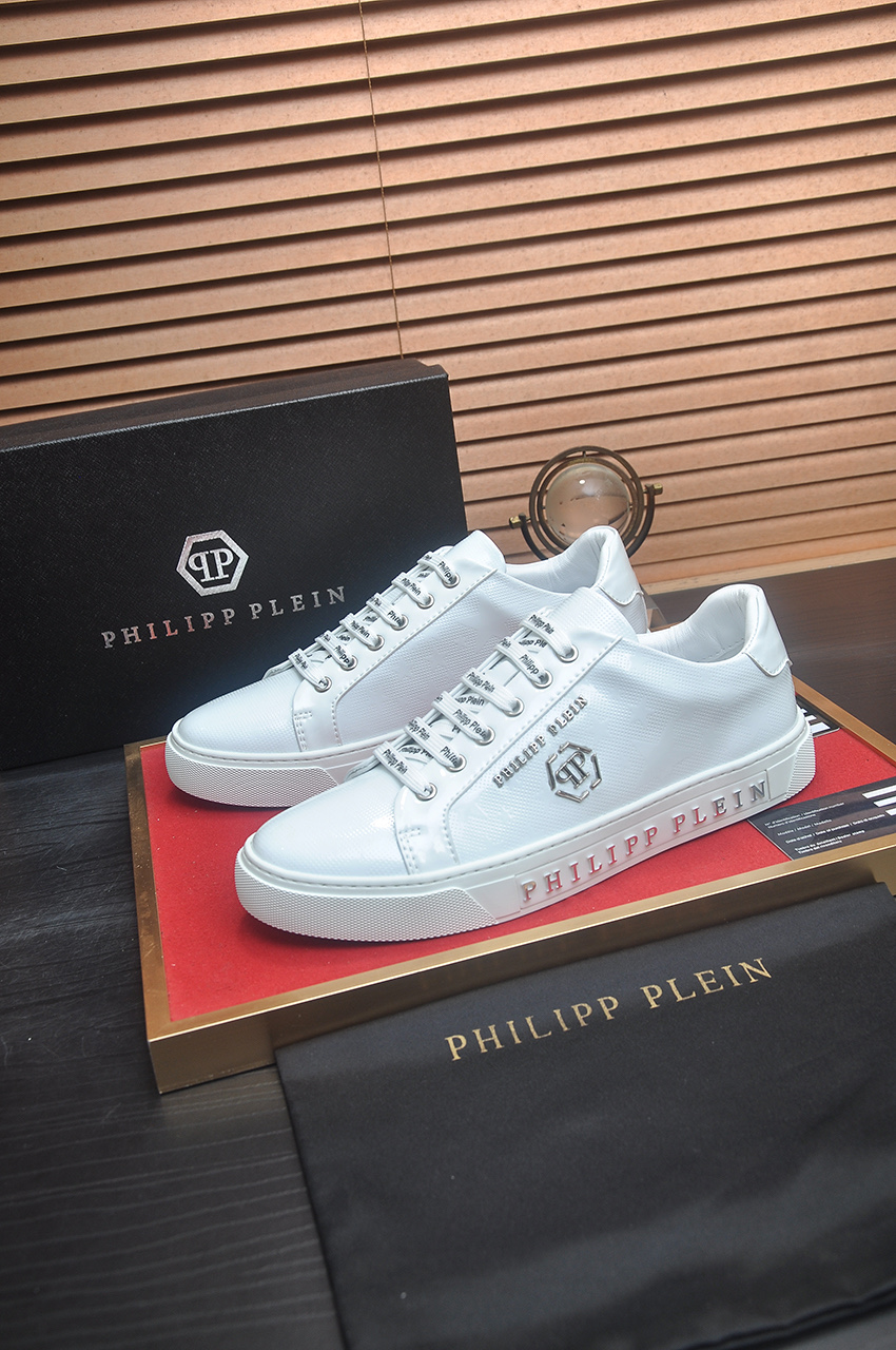 Philipp Plein White Leather Sneakers - Original Design, Fine Craftsmanship 4 i1744910225219 2479 0 2
