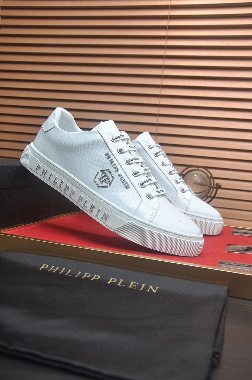 Philipp Plein White Leather Sneakers - Original Design, Fine Craftsmanship 3 i1744910226284 989 0 1