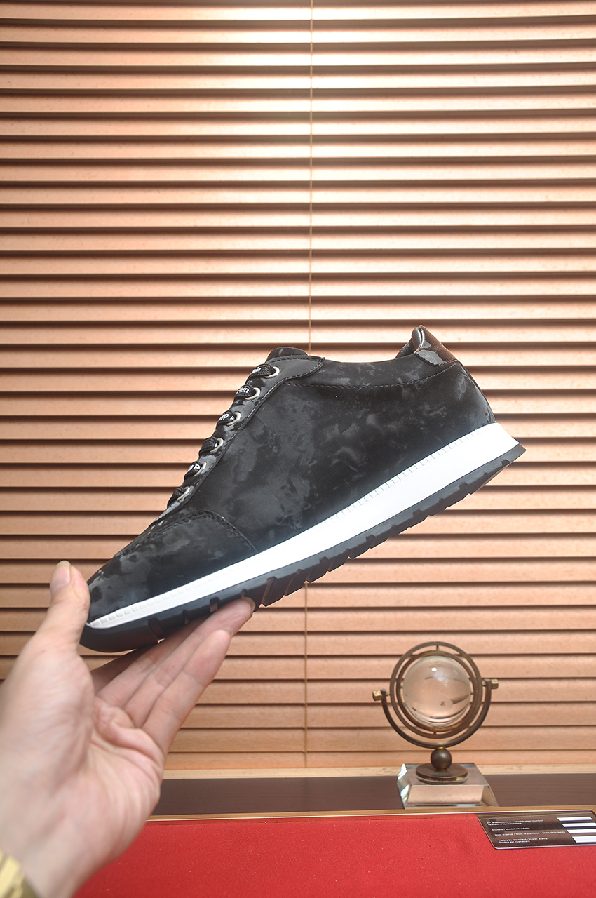 Philipp Plein Men's Black Leather Flight Club Low-Top Sneakers 6 i1744910252438 2148 0 4