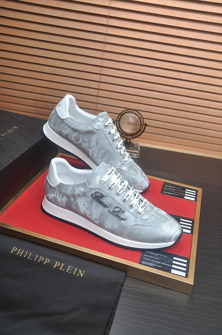 Philipp Plein Leather Sneakers for Women - Silver, Premium Quality 7 i1744910276394 7435 0 5
