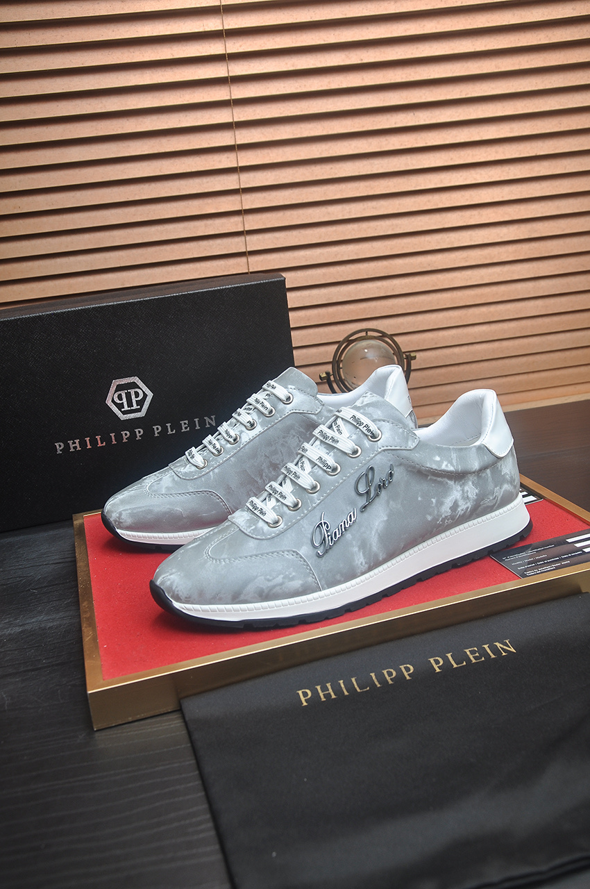 Philipp Plein Leather Sneakers for Women - Silver, Premium Quality 4 i1744910277489 8175 0 2