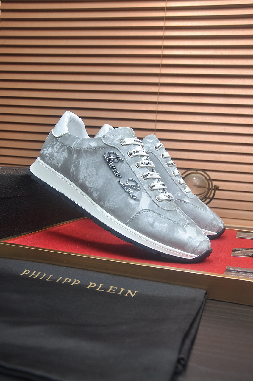 Philipp Plein Leather Sneakers for Women - Silver, Premium Quality 3 i1744910277511 1050 0 1