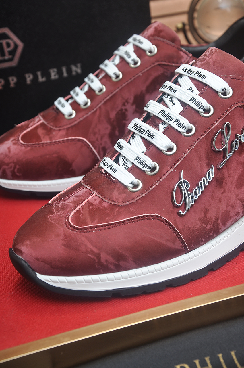 Philipp Plein Men's Burgundy Leather Flight Club Sneakers - Size 38-45 9 i1744910292680 8414 0 7