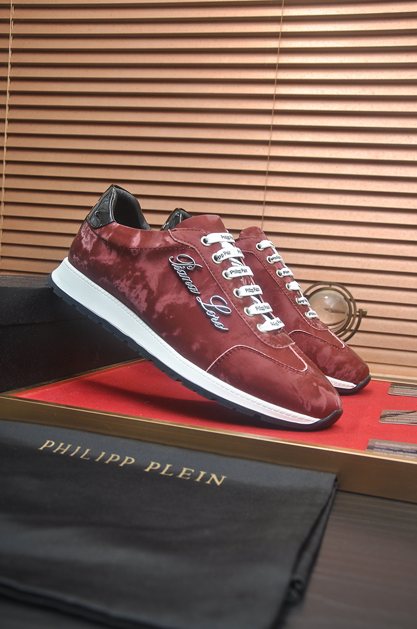 Philipp Plein Men's Burgundy Leather Flight Club Sneakers - Size 38-45 3 i1744910293742 780 0 1