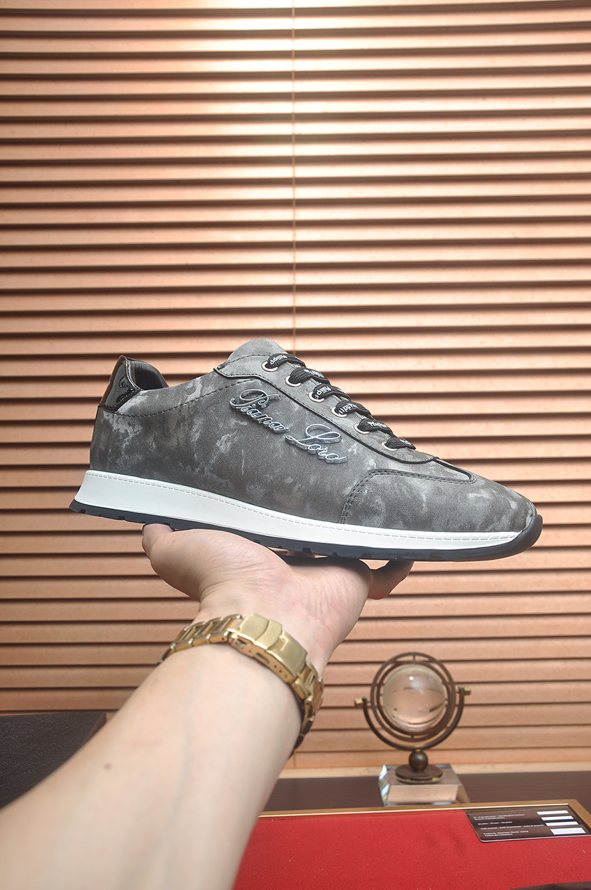 Philipp Plein Men's Calf Leather Runner Sneakers, Gray, Sizes 38-44 5 i1744910308813 7741 0 3