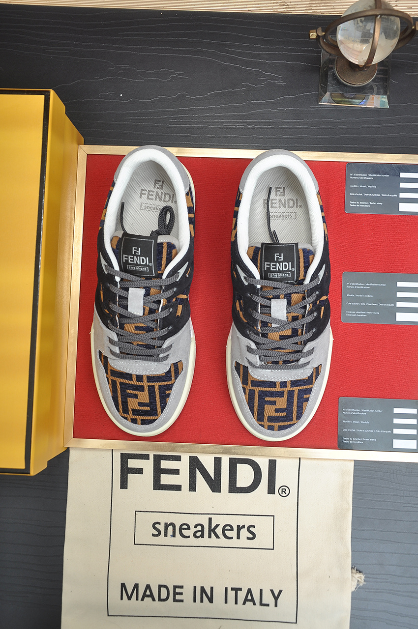 Fendi Match Sneakers - Designer Kim Jones, Silk Leather, Breathable 3 i1745516938444 2993 0 1