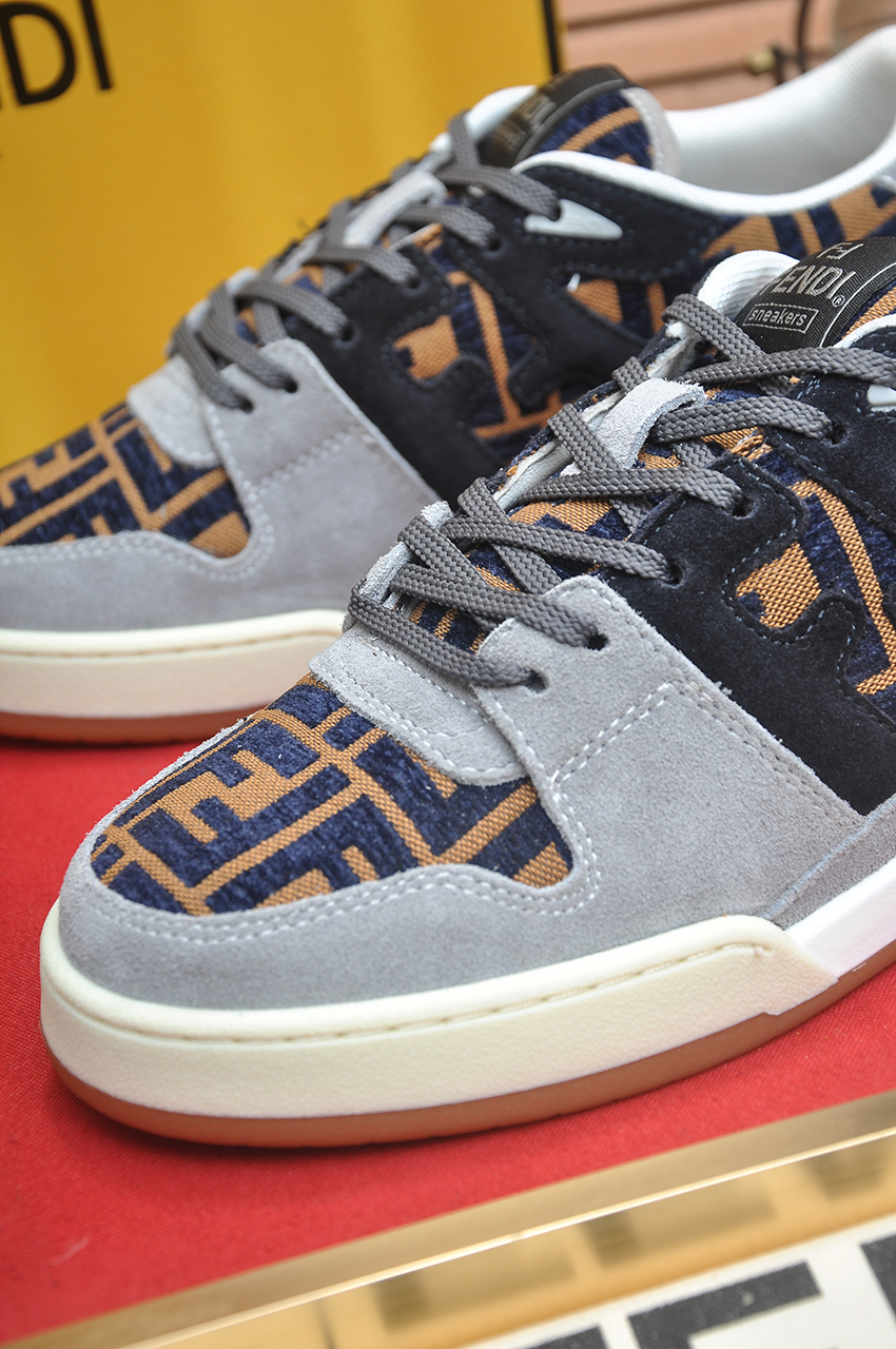 Fendi Match Sneakers - Designer Kim Jones, Silk Leather, Breathable 9 i1745516938471 6189 0 7