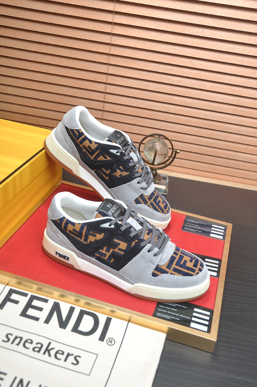 Fendi Match Sneakers - Designer Kim Jones, Silk Leather, Breathable 7 i1745516938480 5939 0 5