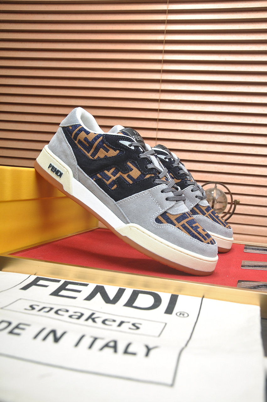 Fendi Match Sneakers - Designer Kim Jones, Silk Leather, Breathable 4 i1745516939043 1172 0 2