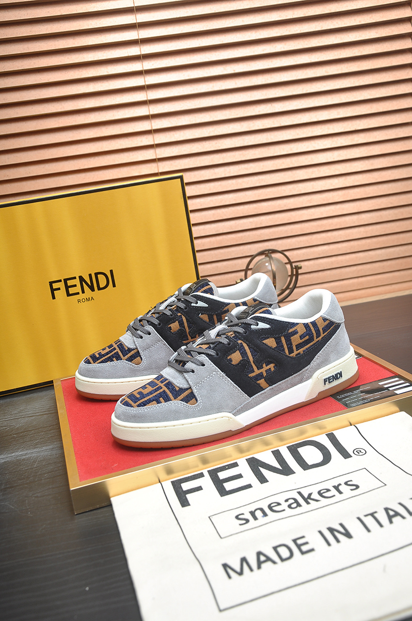 Fendi Match Sneakers - Designer Kim Jones, Silk Leather, Breathable 5 i1745516939073 6716 0 3