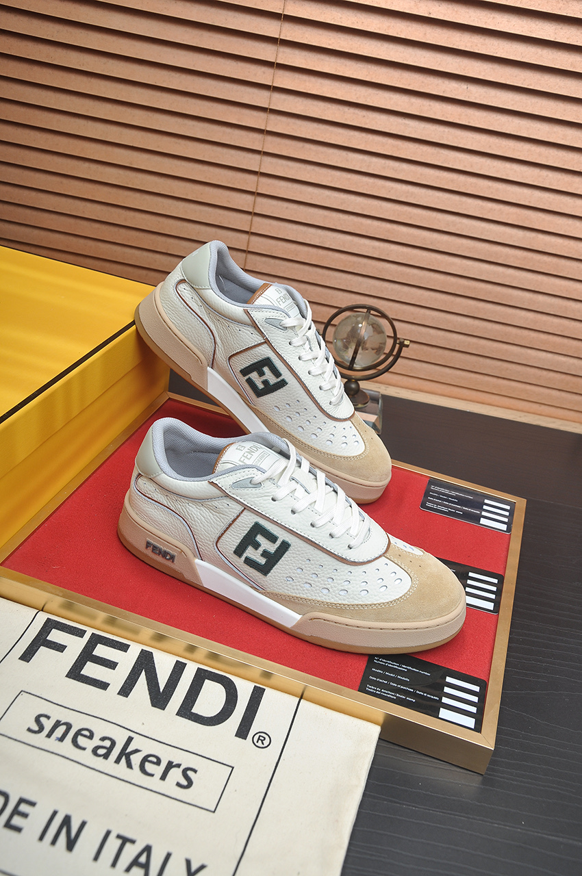 Fendi Match Sneakers - Designer Kim Jones, Couple Style in Leather 7 i1745516978588 1740 0 5