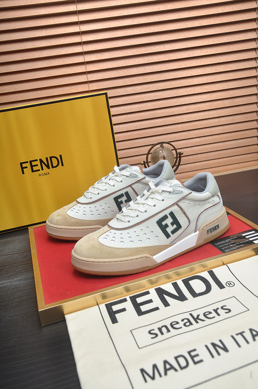 Fendi Match Sneakers - Designer Kim Jones, Couple Style in Leather 5 i1745516979217 9381 0 3