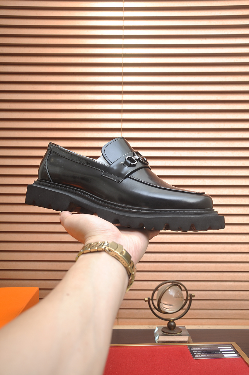 Hermès Men's Classic Leather Loafers | Premium Quality & Comfort Shoes 5 i1746465161407 7177 0 3