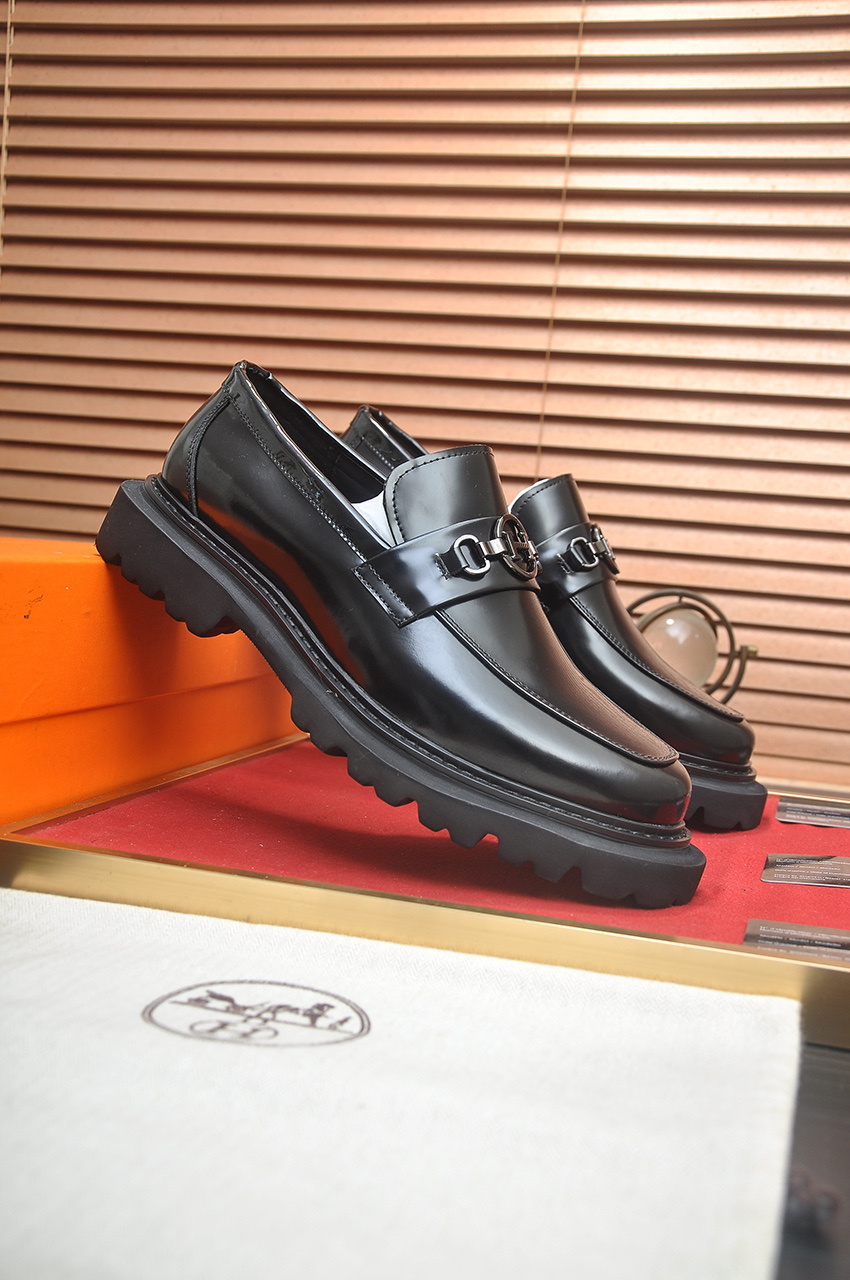 Hermès Men's Classic Leather Loafers | Premium Quality & Comfort Shoes 3 i1746465162658 9766 0 1