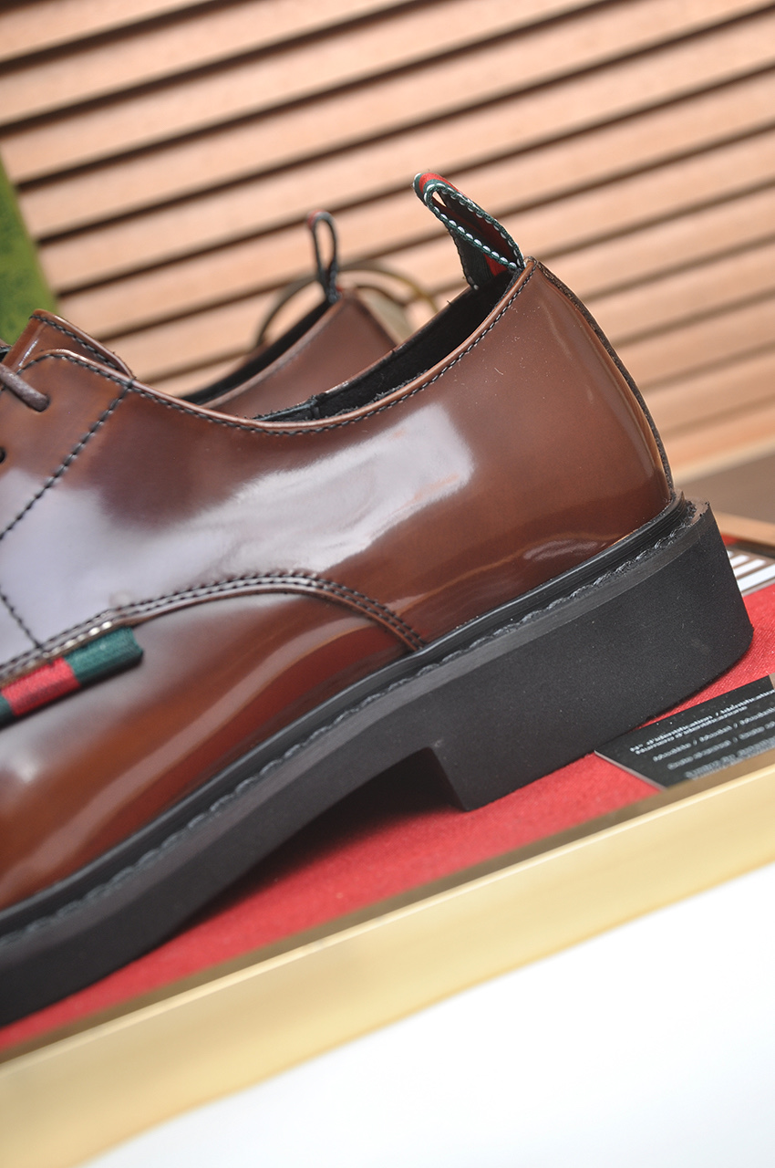 Gucci Men's Leather Dress Shoes, Italian Luxury, Brown, Sizes 38-44 10 i1746465258809 5961 0 8