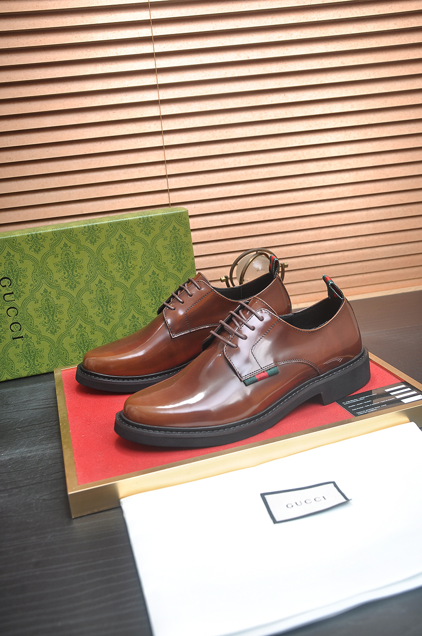 Gucci Men's Leather Dress Shoes, Italian Luxury, Brown, Sizes 38-44 4 i1746465258825 1426 0 2